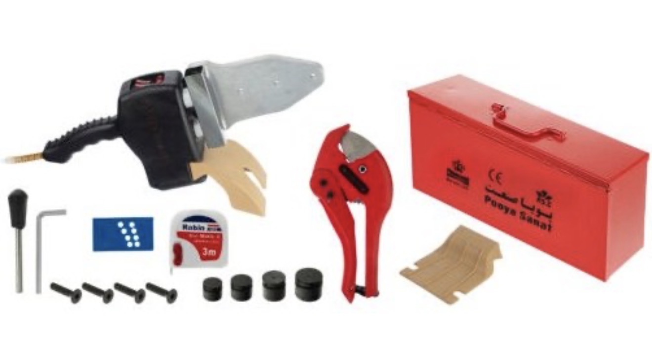 تصویر اتو لوله کشی پویا صنعت مدل پویا دو المنت 